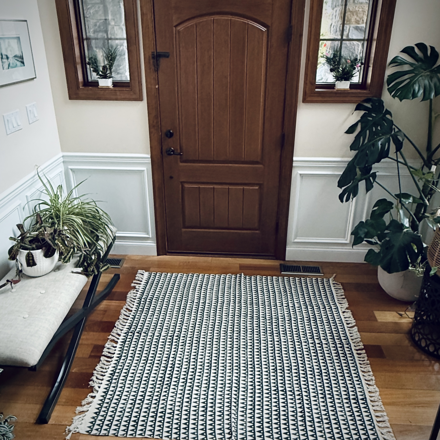 Cotton Rug with Tassels