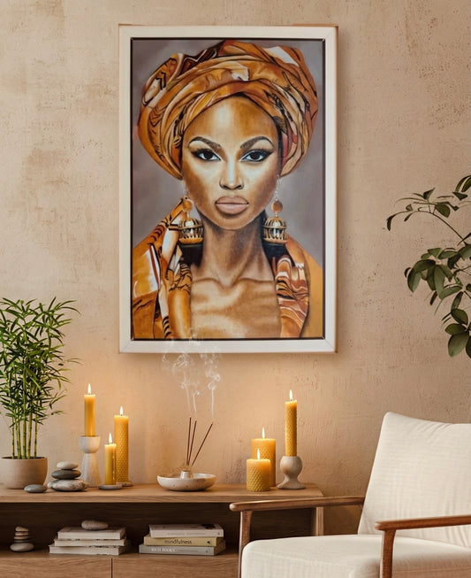 Hand-Painted Art – Portraits of African Women-Bespoke designs and custom sizes available