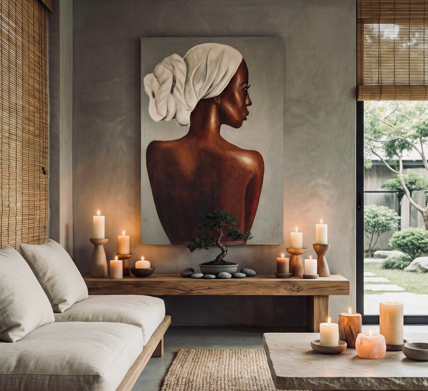 Hand-Painted Art – Portraits of African Women-Bespoke designs and custom sizes available