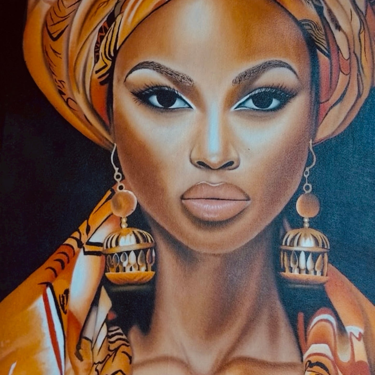 Hand-Painted Art – Portraits of African Women-Bespoke designs and custom sizes available